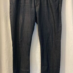 Theory Black Straight Leg Jeans with Sleek Finish size 38